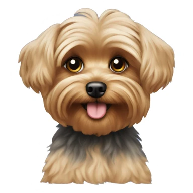 Yorkie poodle sticker