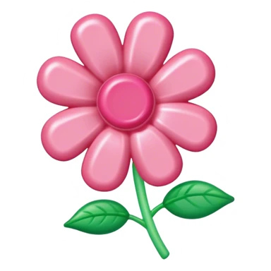 pink spam gummy candy flower sticker