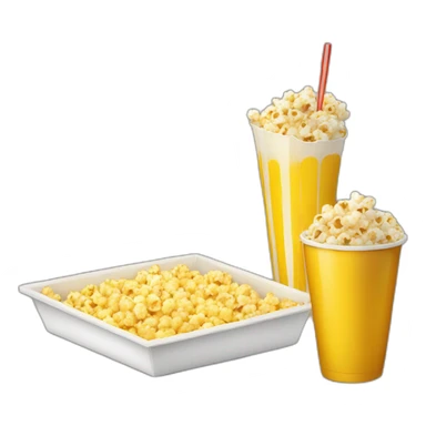 drink and popcorn tray sticker