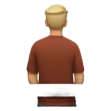 Man watching fireworks sticker