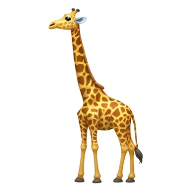 giraffe wearing sarong sticker