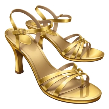 Gold sandals sticker