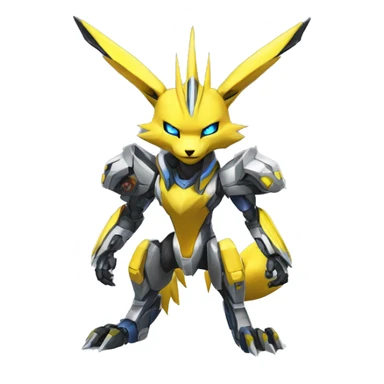 Renamon-Jolteon-Zeraora-medabot-mecha full body sticker