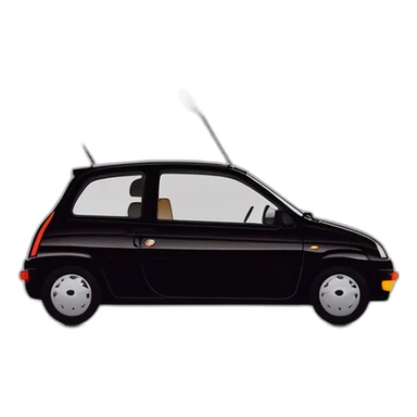 Renault twingo 1993 noir sticker