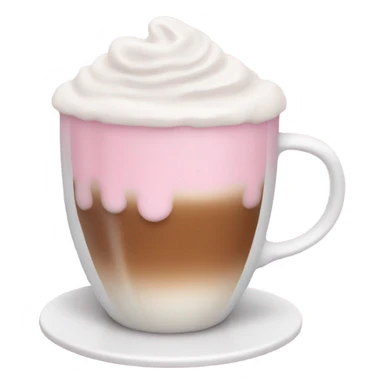 pink coffee sticker
