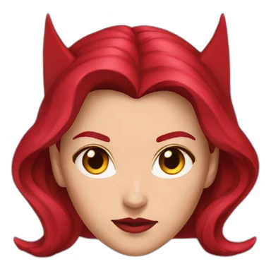 scarlet witch head sticker