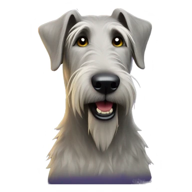  Irish wolfhound dog and christmas lights sticker