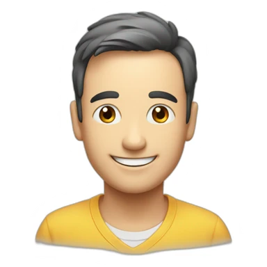 Smiling face with three pi  sticker