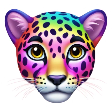 Lisa frank rainbow cheetah  sticker
