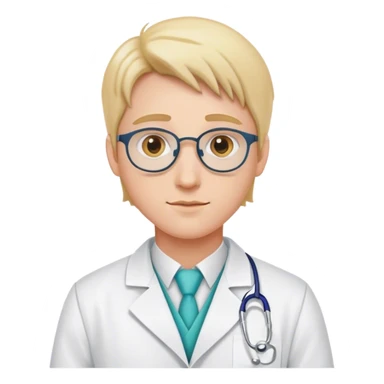 Pharmacist with lab coat sticker