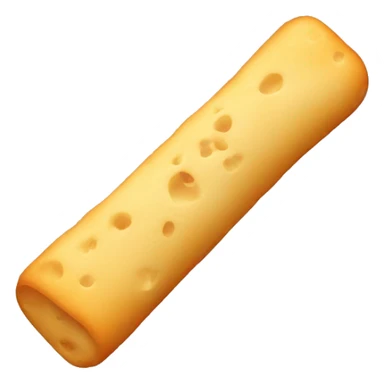 Cheese stick wrapped in Doug sticker