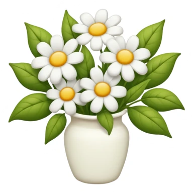 Ramo de flores blancas  sticker