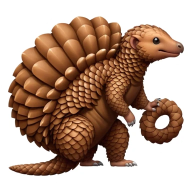 Pangolin with abs sticker