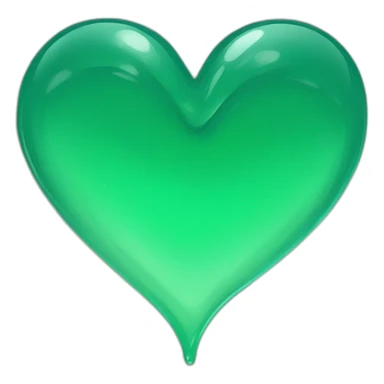 Corazón verde agua  sticker