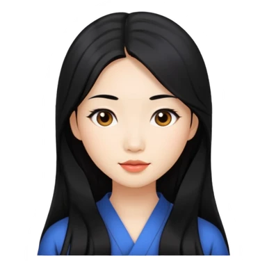 Beautiful Asian woman sticker