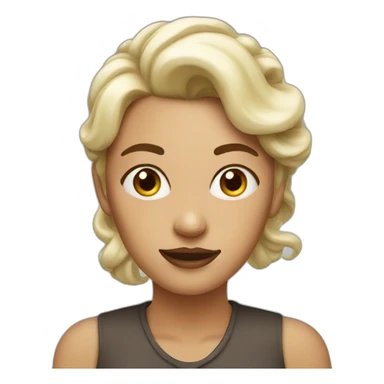 woman-with-whiped-cream-on-her-face sticker