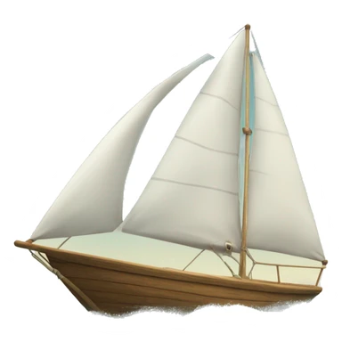Sailing boat in the ocean sticker