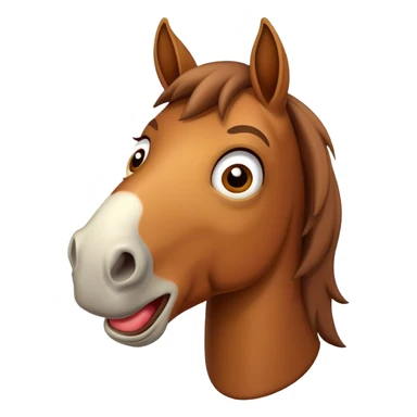 funny horse  sticker