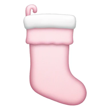 light pink Christmas stocking sticker