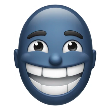 laughing emoji spit sticker