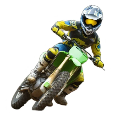 Motocross sur une tortue sticker