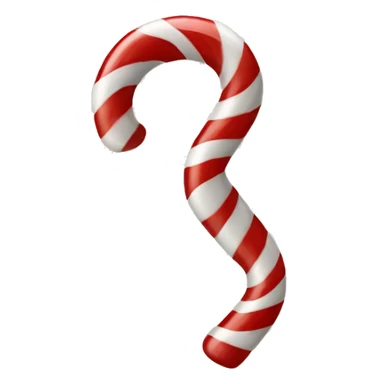 Christmas candy cane sticker