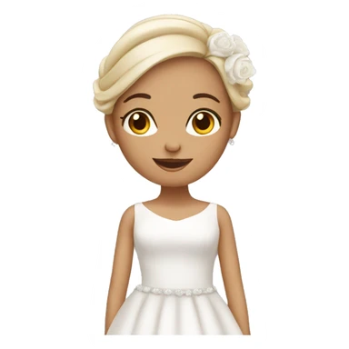 Wedding girl sticker