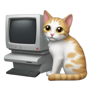 cat computer sticker