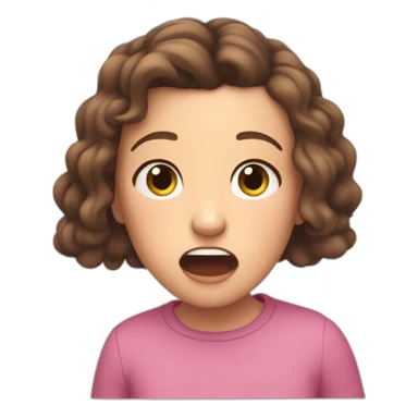 Millie bobby brown being scared of a rainbow sticker