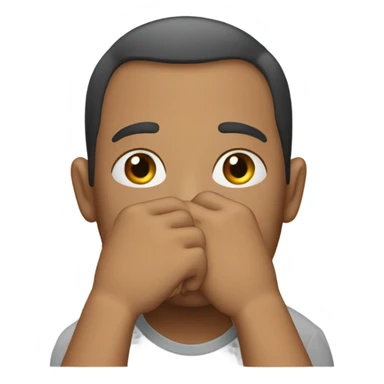 the guy put his hand over his mouth sticker