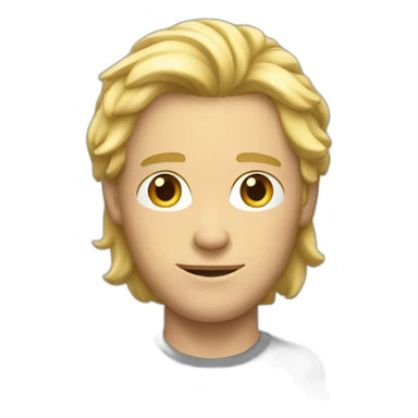 Homme blond aux cheveux longs sticker