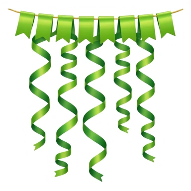 party decor  lime green sticker