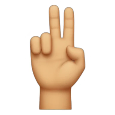 lettre L on the forehead thanks finger sticker