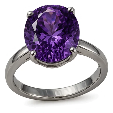 purple gemstone ring sticker