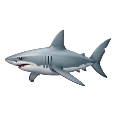 shark out for a walk sticker