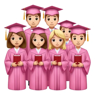 relacionado con la educacion en color rosa sticker