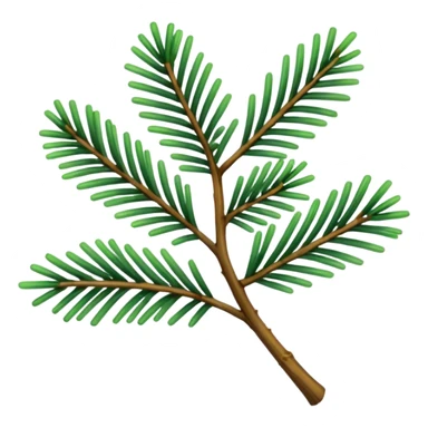 pine branch sticker