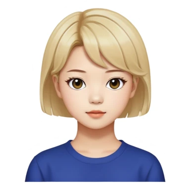 Jeongyeon from K-pop group Twice with short hair sticker