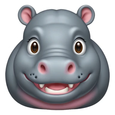 cute hippo sticker