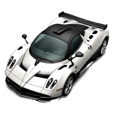 Pagani car with full carbon fit sticker