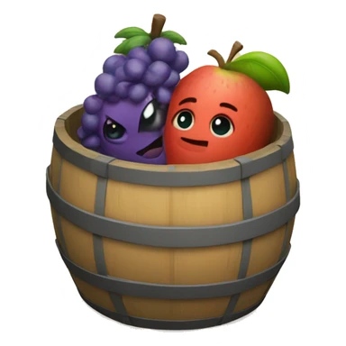 Hugs fruit barrel sticker