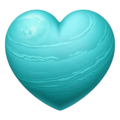 heart shape uranus space planet sticker