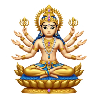combined form of Bhagwan Vishnu 10 avatars. sticker
