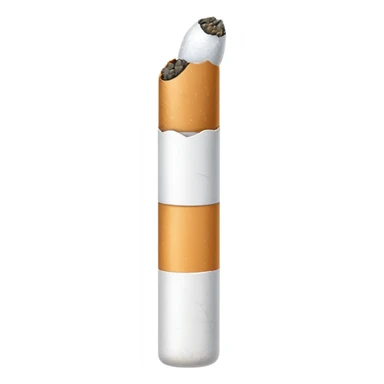 single white cigarette alone sticker