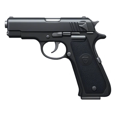 black gun emoji sticker
