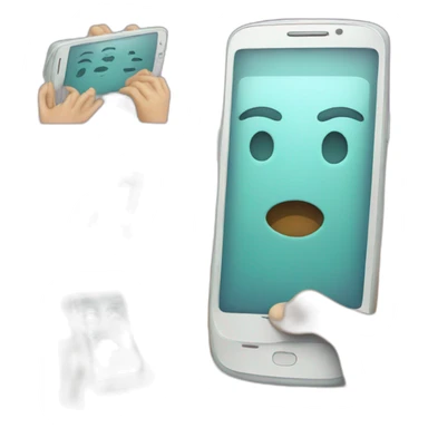 scrolling phone addiction sticker