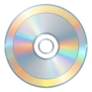 белый светящийся CD-диск, no background sticker