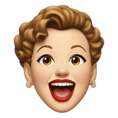 Judy garland with human teeth sticker