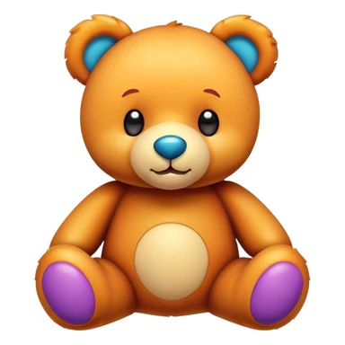colorful teddy bear toy sticker