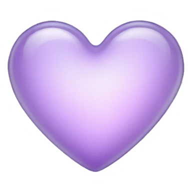 pastel Purple glass heart sticker